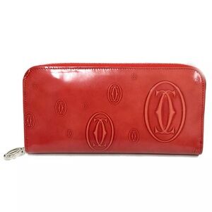 Cartier L3001253 Round Zip Long
Wallet Red Wallet Red Calf skin Leather